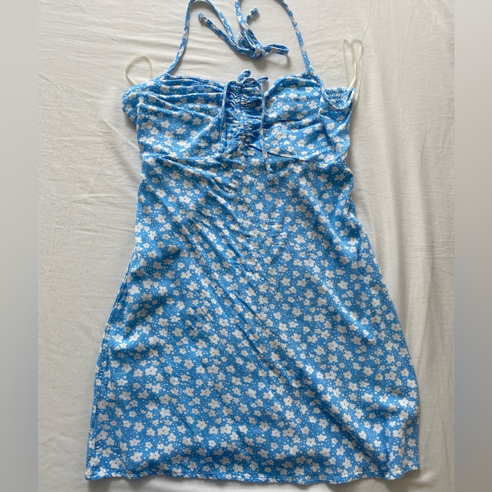 American Eagle Outfitters Halter Tie Mini Dress